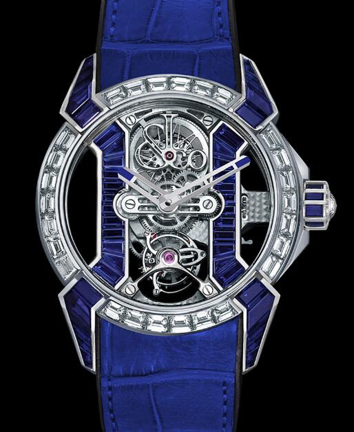 Jacob & Co Epic X Tourbillon Baguette Blue Sapphires EX500.30.BD.BB.A Replica watch